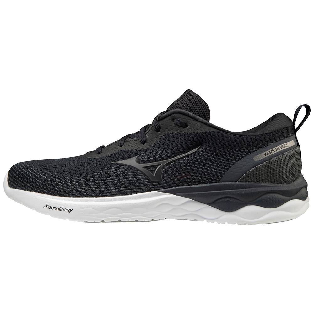 Mens Mizuno Wave Revolt Running Shoes Black/White Philippines (RMXHPA795)